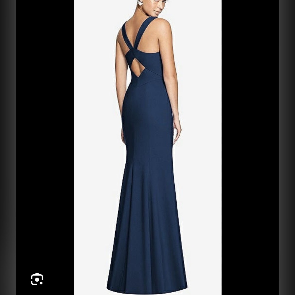 Dessy Collection Bella Bridesmaids Dress BB116 | Crepe | Midnight Navy